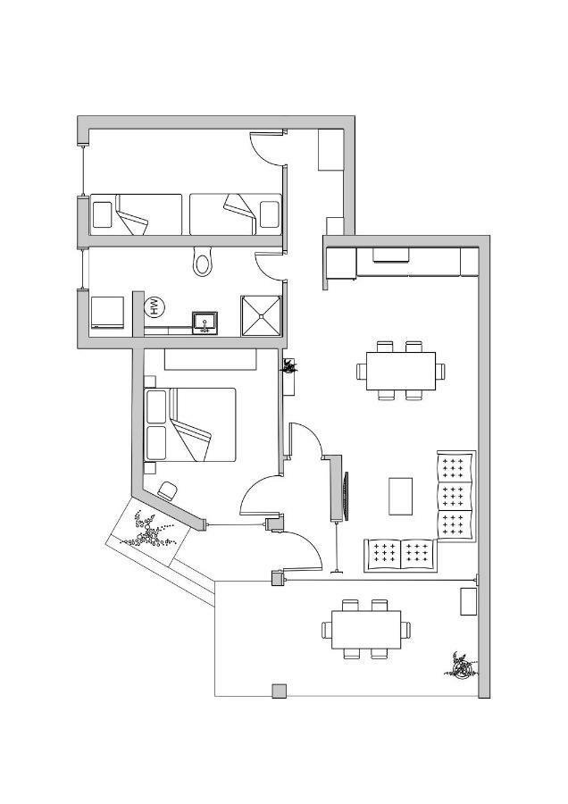 Apartman Luka Kastela Ngoại thất bức ảnh